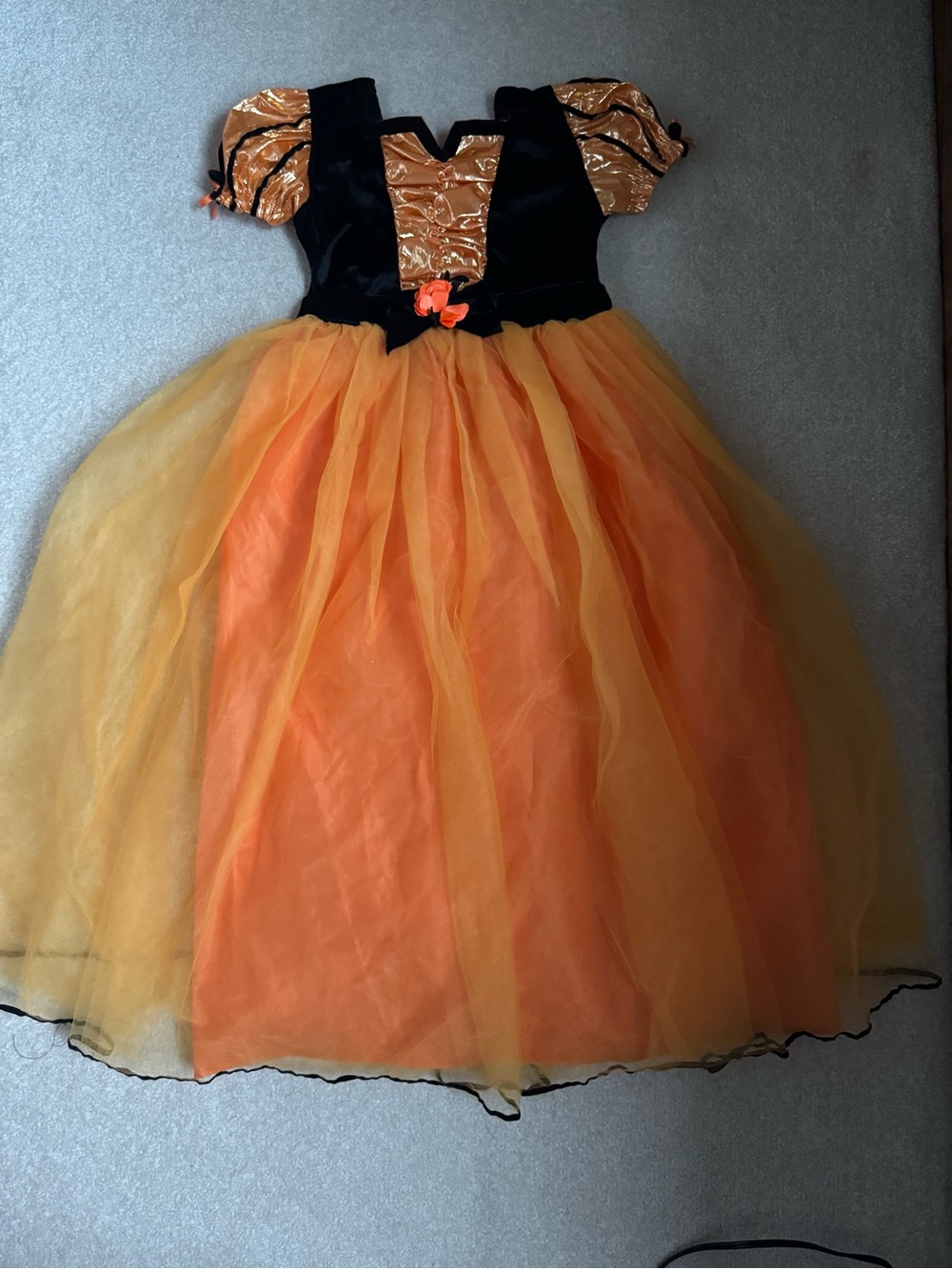 Target Orange and Black Pumpkin Tulle Costume Dress